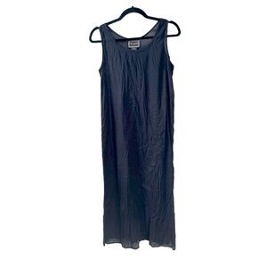 APRIL CORNELL Cotton Sleeveless Tank Midi Dress Black S